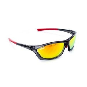 USA1 Sport Sunglasses Black Onyx with Red Flash Lens by XX2i Optics